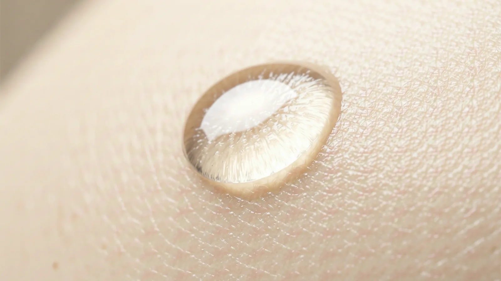 Macro skin hydration texture